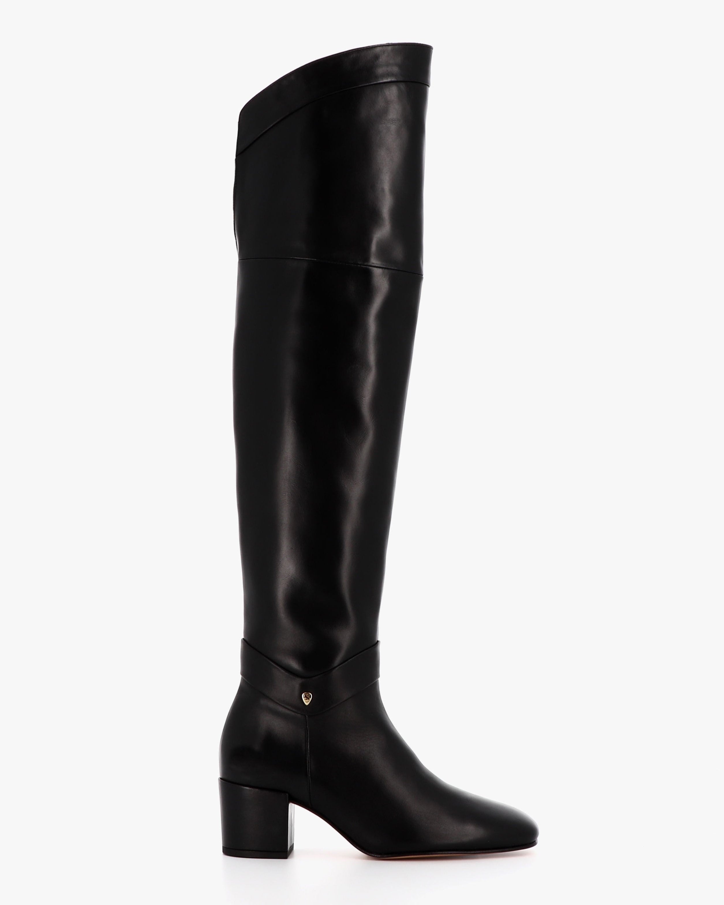 Socque-botte-boudoir-cuir-noir-talon-profil