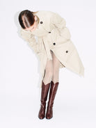 Socque Paris - Dakota Chocolat - Bottes hautes talon moyen santiag cuir chocolat