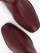 Socque-bottine-beetleboot-Dover-cuir-bordeaux-top-detail