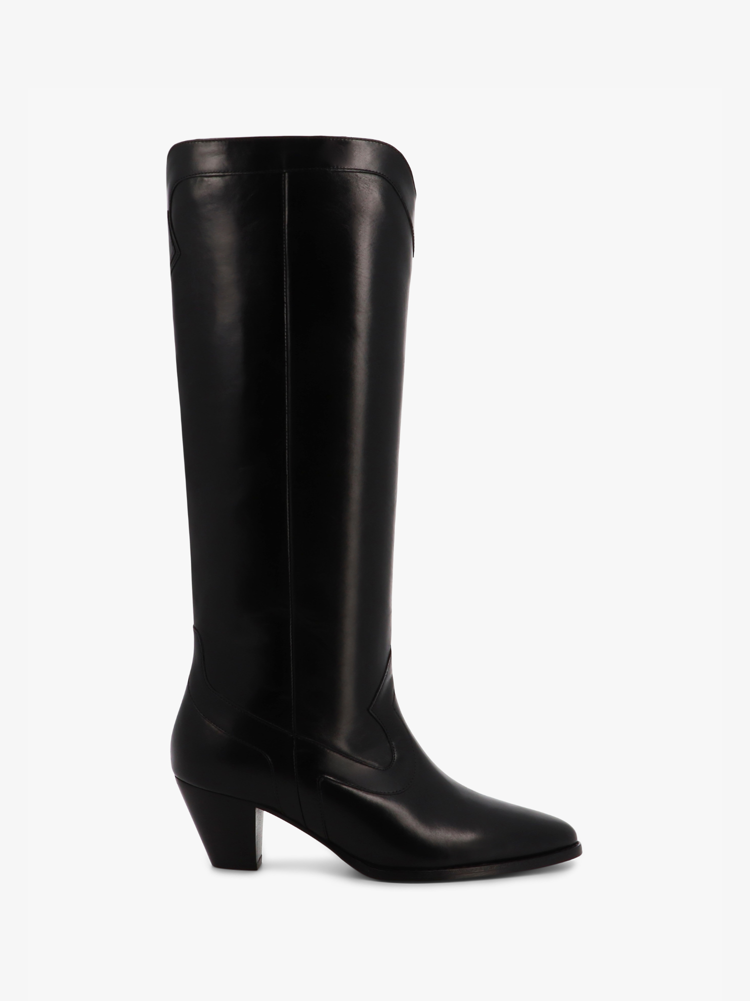 Socque-dakota-botte-santiag-cuir-marron-talon-profil