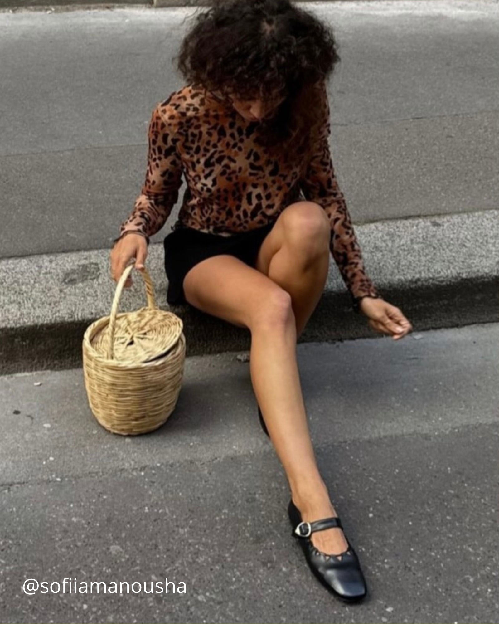 Ginger Ballerina Black – Socque Paris