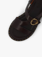 socque-paris-sandale-hydra-chocolat-vue-top-detail