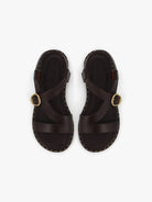 socque-paris-sandale-hydra-chocolat-vue-top