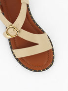 socque-paris-sandale-hydra-creme-vue-top-detail