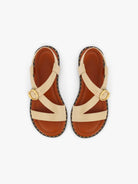 socque-paris-sandale-hydra-creme-vue-top